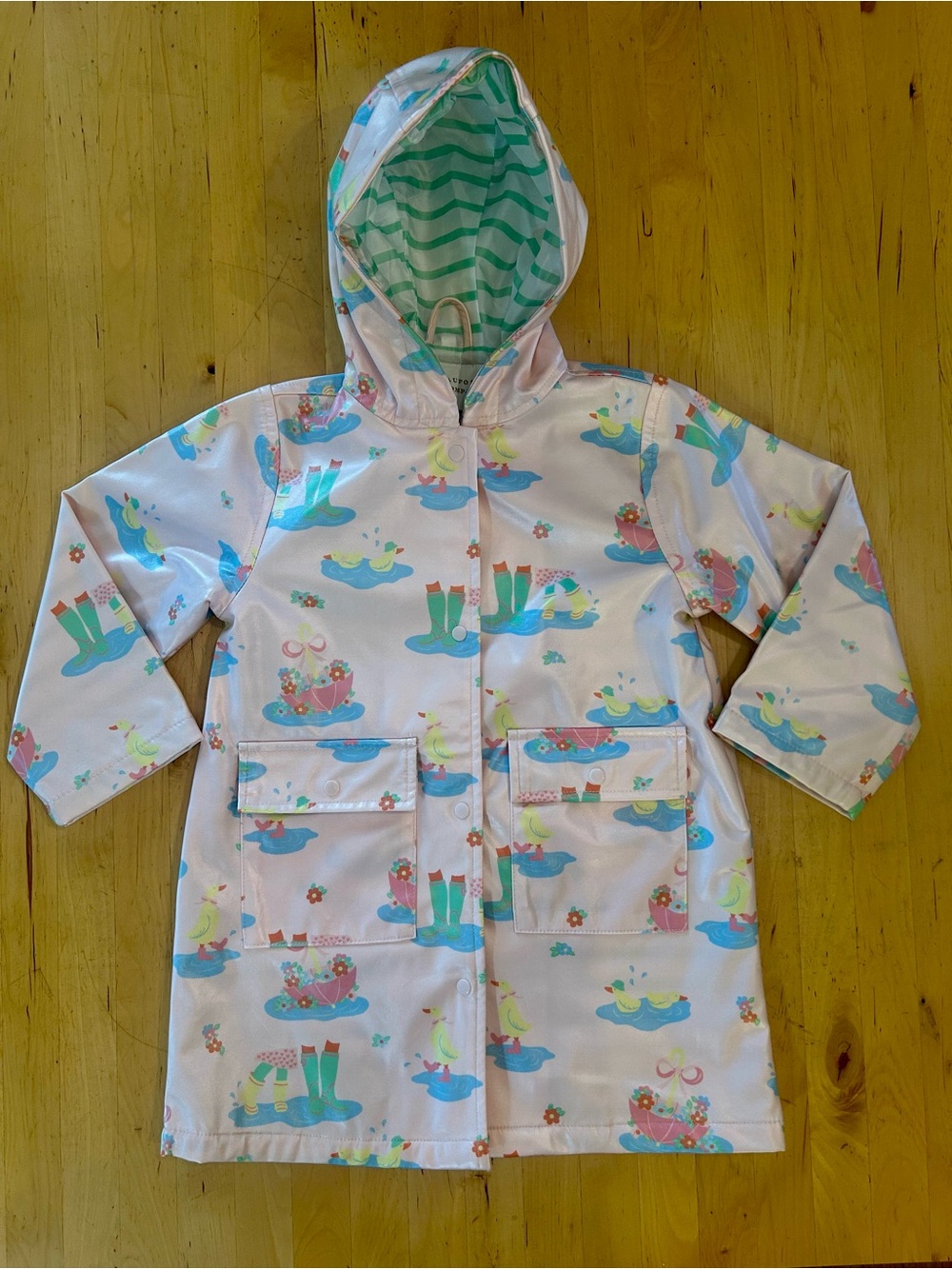 The Beaufort Bonnet Company Liquid Sunshine Slicker Raincoat Ducks Boots Pink 4T